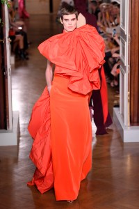 Model on the catwalk