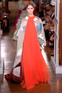 Model on the catwalk