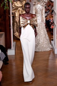 Model on the catwalk