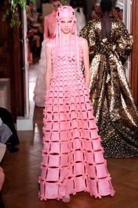 Model on the catwalk