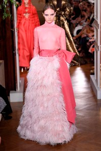 Model on the catwalk