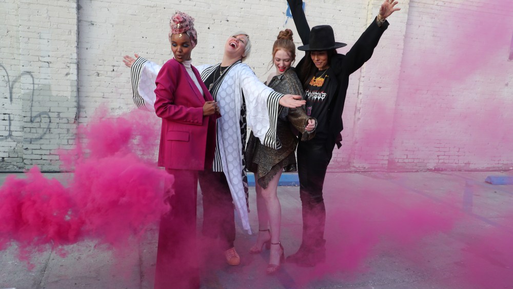 Halima Aden, C. Finley, Larsen Thompson and Tasya Van Ree