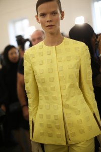 Backstage at Akris RTW Spring 2020