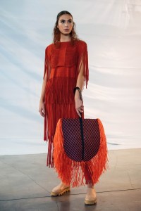 Backstage at Issey Miyake RTW Spring 2020