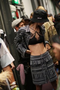 Backstage at Koché RTW Spring 2020