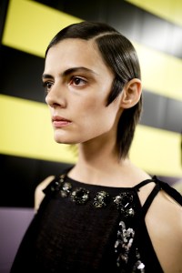 Backstage at Prada RTW Spring 2020