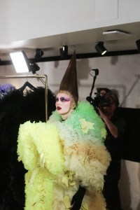 Backstage at Tomo Koizumi RTW Spring 2020