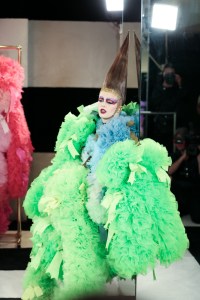 Backstage at Tomo Koizumi RTW Spring 2020