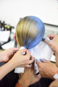 Backstage at Eckhaus Latta RTW Spring 2020