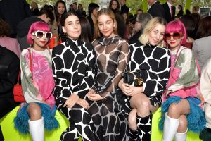 Danielle Haim, Este Haim and Alana Haim with Amiaya