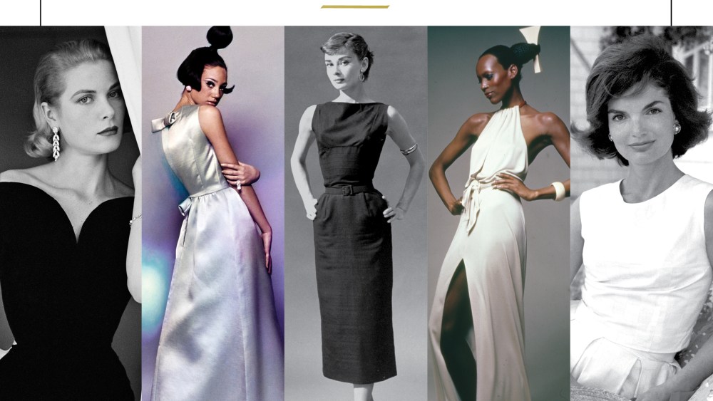The book's "belly band" features Grace Kelly, Marisa Berenson, Audrey Hepburn, Naomi Sims and Jacqueline Kennedy.