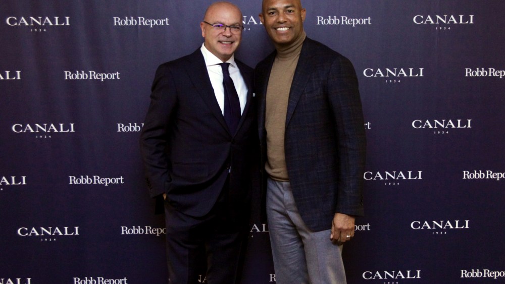 Giorgio Canali and Mariano Rivera at Canali