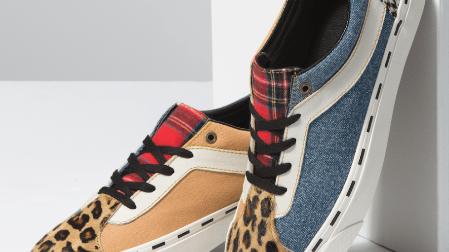 Vans dropped the “Bender,” a remake of its vintage Bold Ni silhouette that features denim and a number of bold prints.