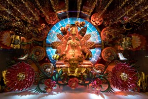 The window display at Galaries Lafayette in Paris.