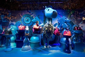The window display at Printemps in Paris.