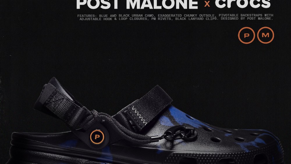 Post Malone and Crocs unveiled their fourth collaboration with a tactical clog that features a chunkier outsole than the typical style.