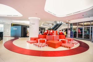 The windows at Bangkok's Central Embassy featuring a collaboration with with architect Bjarke Ingels.