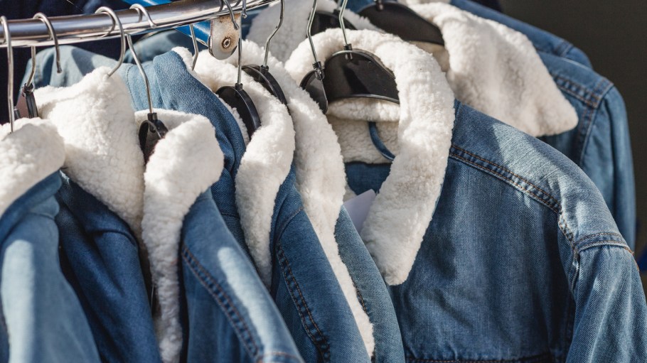 Denim brands including Sacai, Monki and American Eagle winterize jean jackets with cozy sherpa lining, fur collars and quilted details.