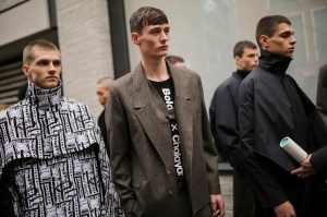 Backstage at Chalayan Men's Fall 2020