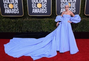 Lady Gaga76th Annual Golden Globe Awards, Arrivals, Los Angeles, USA - 06 Jan 2019Wearing Valentino same outfit as catwalk model *9731965bo