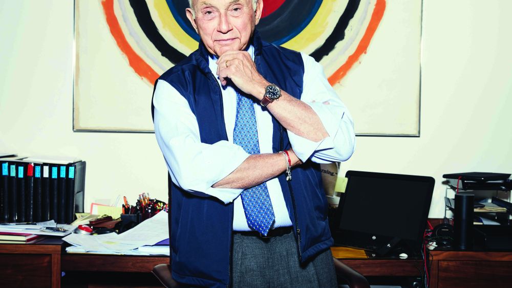 leslie wexner at his desk