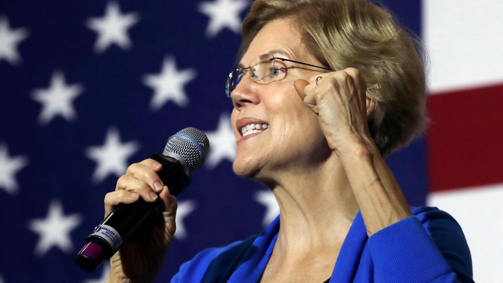 Democratic presidential candidate Sen. Elizabeth Warren, D-Mass., speaks at a campaign event, in Laconia, N.HElection 2020 Elizabeth Warren, Laconia, USA - 29 Oct 2019