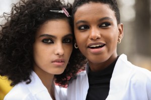 Backstage at DiorRTW Fall 2020