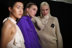 Backstage at Rochas RTW Fall 2020