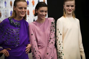 Backstage at Rochas RTW Fall 2020