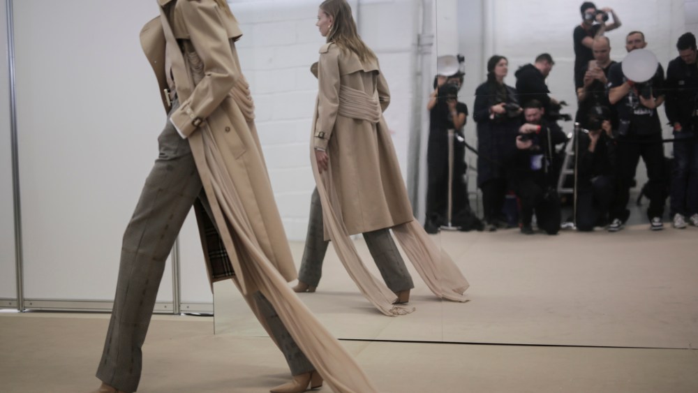 Backstage at Burberry RTW Fall 2020