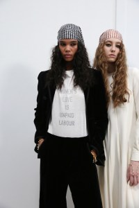 Backstage at Dior RTW Fall 2020