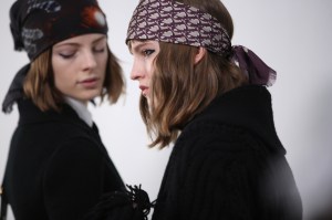 Backstage at Dior RTW Fall 2020