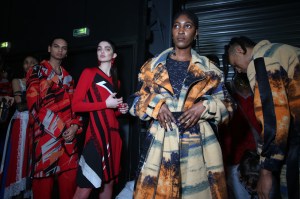 Backstage at Koché RTW Fall 2020