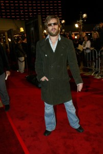 Brad Pitt at the premiere of "Panic Room".