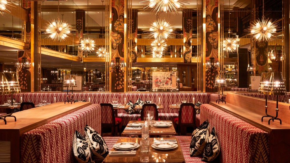 The dining room of Le Boeuf sur le Toit in Paris.