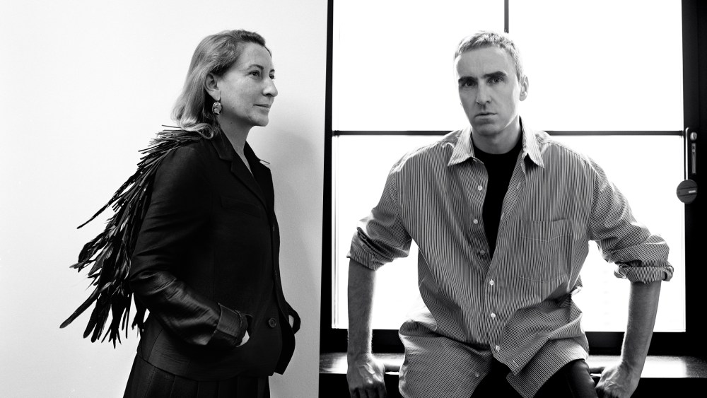 Miuccia Prada and Raf Simons are now co-creative directors of Prada.