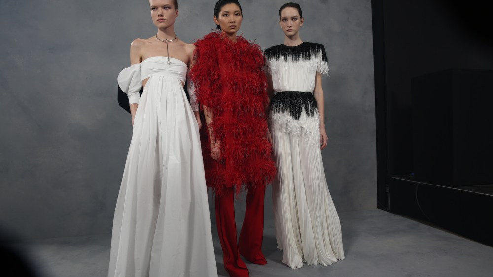 Backstage at Givenchy RTW fall 2020