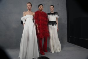 Backstage at Givenchy RTW fall 2020
