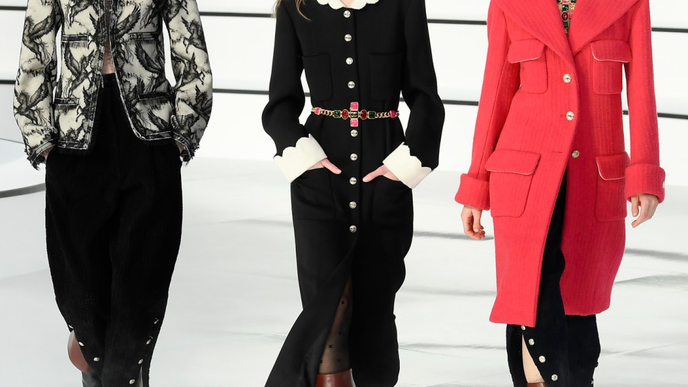 Models on the catwalk
