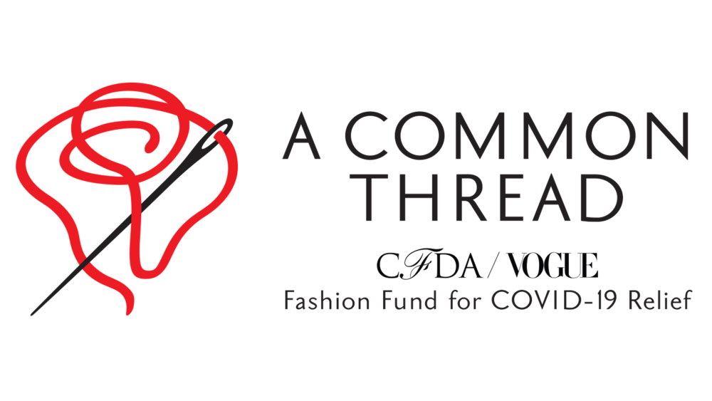 logo for cfda covid-19 fashion relief fund
