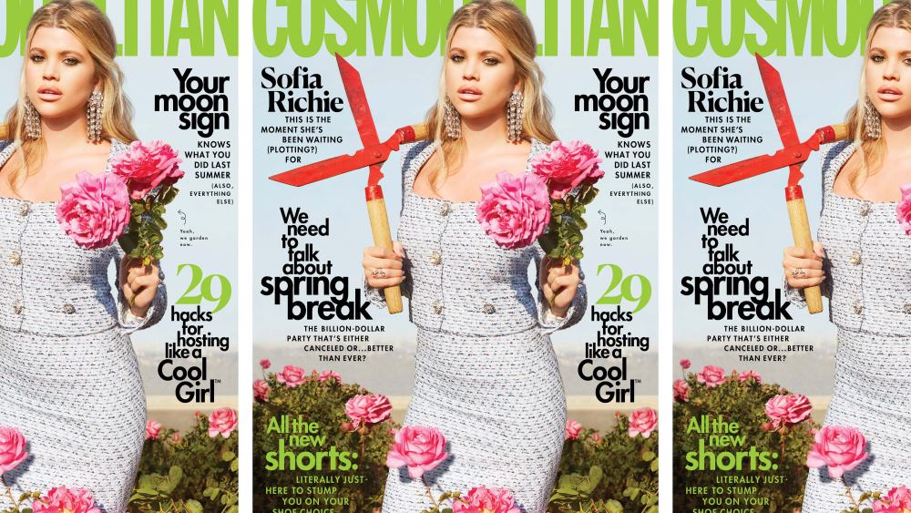 Sophia Richie on the cover of Cosmopolitan Magazine.