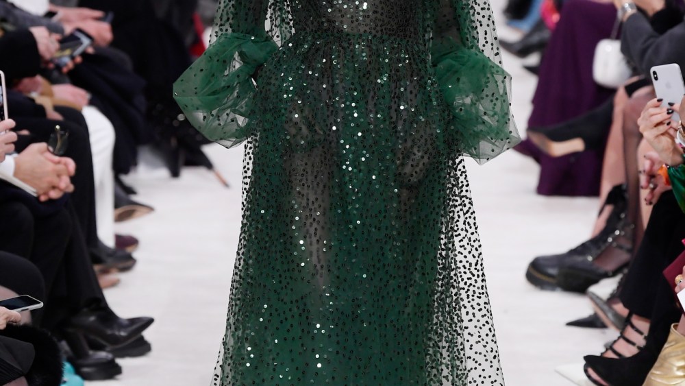 Model on the catwalk