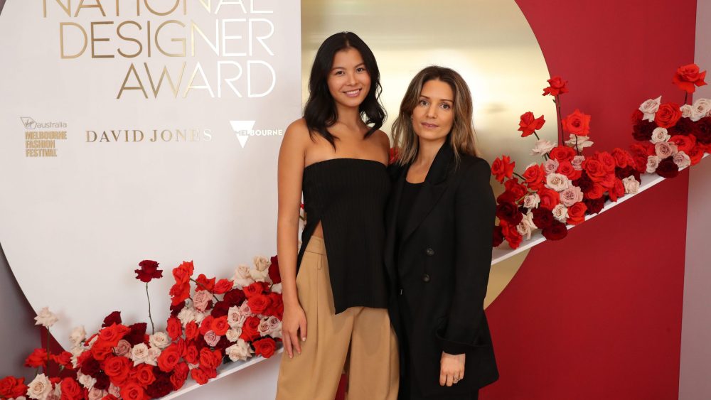Charlotte Hicks 2020 National Designer Award at the Virgin Australia Melbourne Fashion Festival.