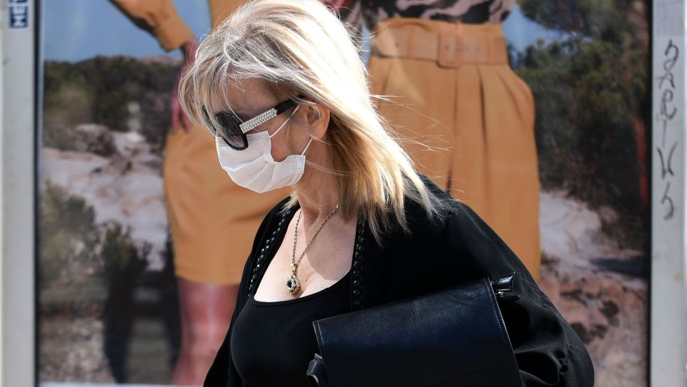 woman in mask amid coronavirus in Montenegro
