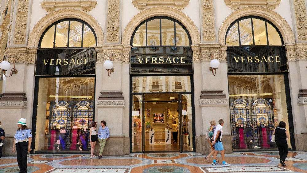 Versace store Milan Italy