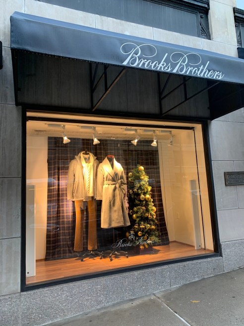 Brooks Brothers confirmed it's considering closing three U.S. apparel factories that make shirts and ties, potentially affecting 695 jobs.