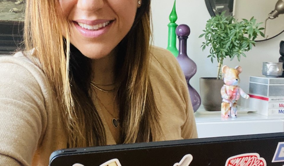 Nata Dvir at home during COVID-19.