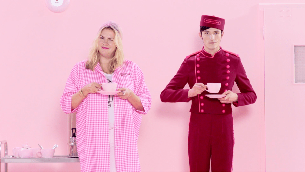 Still image from Hill and Friends' short film “happy factory from home.”