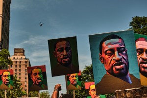 Juneteenth marches photographed by JD Barnes on June 19, 2020 in NYC .
