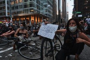 Juneteenth marches photographed by JD Barnes on June 19, 2020 in NYC .